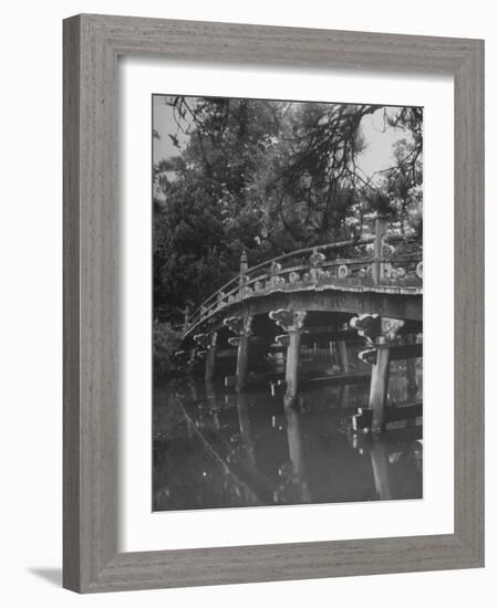 Taikobashi Bridge in the Kyoto Imperial Gardens-Dmitri Kessel-Framed Photographic Print