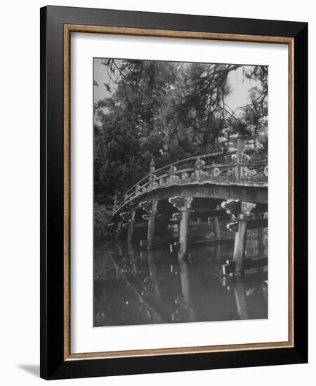 Taikobashi Bridge in the Kyoto Imperial Gardens-Dmitri Kessel-Framed Photographic Print