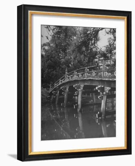 Taikobashi Bridge in the Kyoto Imperial Gardens-Dmitri Kessel-Framed Photographic Print