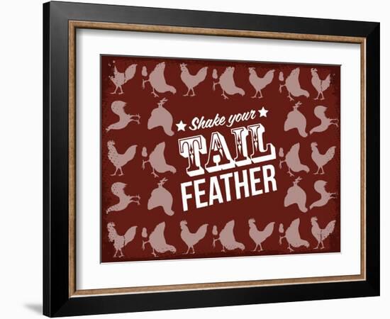 Tail Feather-null-Framed Giclee Print