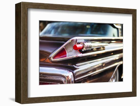 Tail Light  of a 1958 Mercury Park Lane Sedan-George Oze-Framed Photographic Print