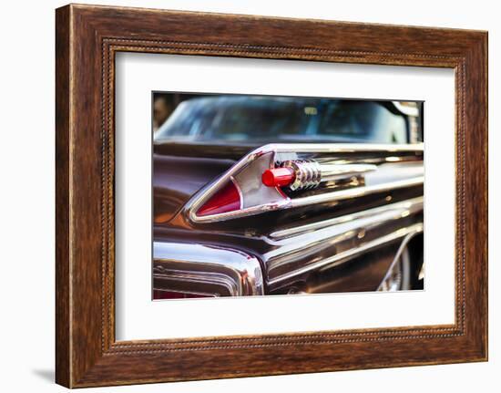 Tail Light  of a 1958 Mercury Park Lane Sedan-George Oze-Framed Photographic Print