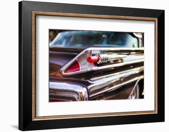 Tail Light  of a 1958 Mercury Park Lane Sedan-George Oze-Framed Photographic Print