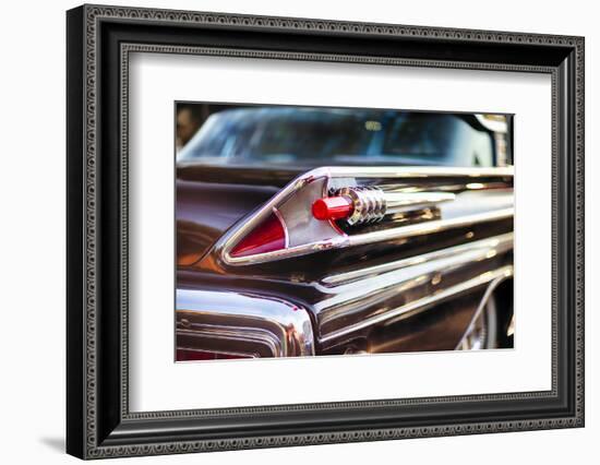 Tail Light  of a 1958 Mercury Park Lane Sedan-George Oze-Framed Photographic Print