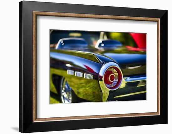 Tail of a 1962 Ford Thunderbird-George Oze-Framed Photographic Print