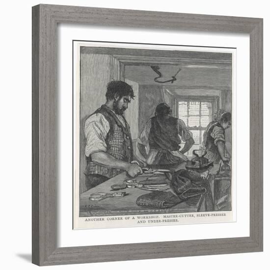 Tailor's Workshop/1890-null-Framed Art Print