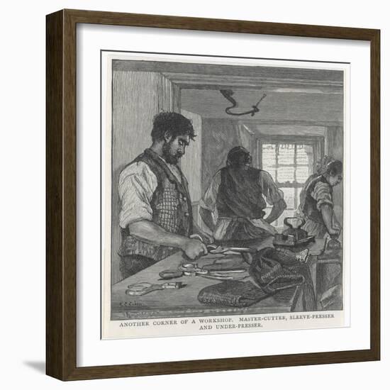 Tailor's Workshop/1890-null-Framed Art Print