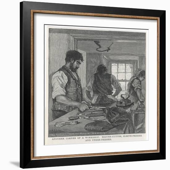 Tailor's Workshop/1890-null-Framed Art Print