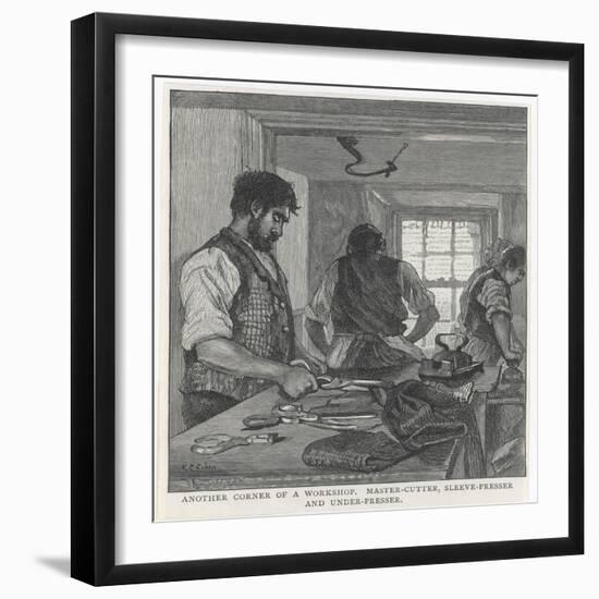 Tailor's Workshop/1890-null-Framed Art Print