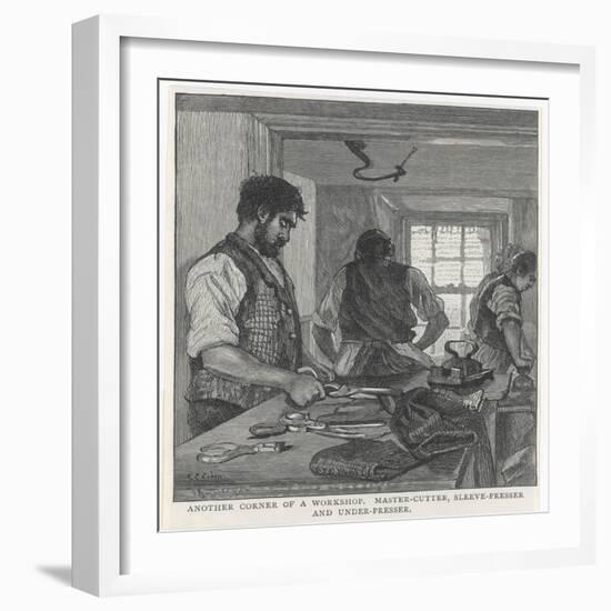 Tailor's Workshop/1890-null-Framed Art Print