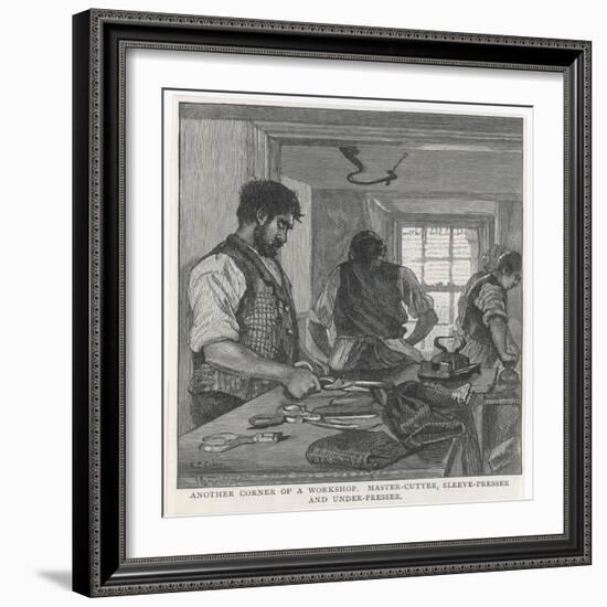 Tailor's Workshop/1890-null-Framed Art Print