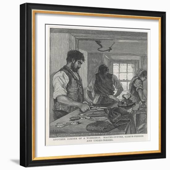 Tailor's Workshop/1890-null-Framed Art Print