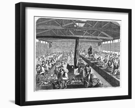 Tailors' and Shoemakers' at Coldbath Fields Prison-null-Framed Art Print