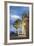 Tainaron Blue Retreat in Mani, Greece. Exterior View of an Alcove in a Stone Wall and a Tree-George Meitner-Framed Photographic Print