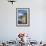 Tainaron Blue Retreat in Mani, Greece. Exterior View of an Alcove in a Stone Wall and a Tree-George Meitner-Framed Photographic Print displayed on a wall