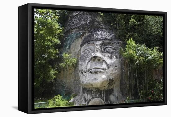 Taino Indian Sculpture, Isabela, Puerto Rico-George Oze-Framed Premier Image Canvas