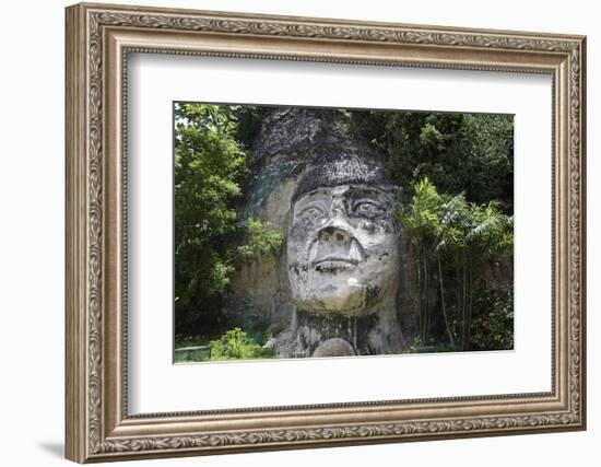 Taino Indian Sculpture, Isabela, Puerto Rico-George Oze-Framed Photographic Print