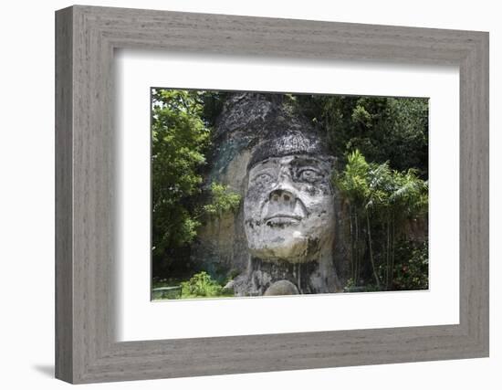 Taino Indian Sculpture, Isabela, Puerto Rico-George Oze-Framed Photographic Print