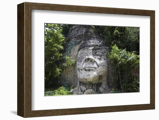 Taino Indian Sculpture, Isabela, Puerto Rico-George Oze-Framed Photographic Print