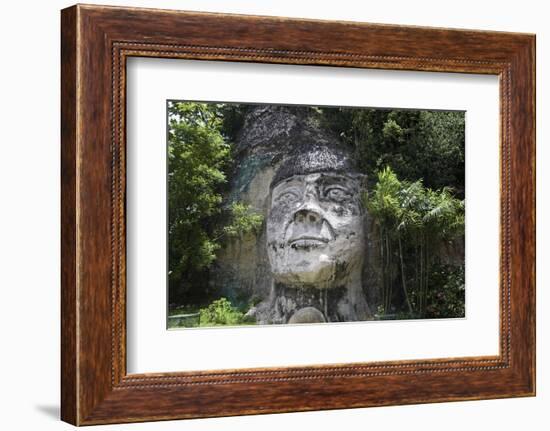 Taino Indian Sculpture, Isabela, Puerto Rico-George Oze-Framed Photographic Print