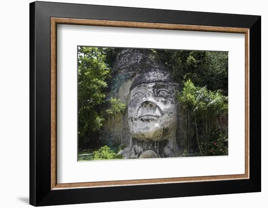 Taino Indian Sculpture, Isabela, Puerto Rico-George Oze-Framed Photographic Print