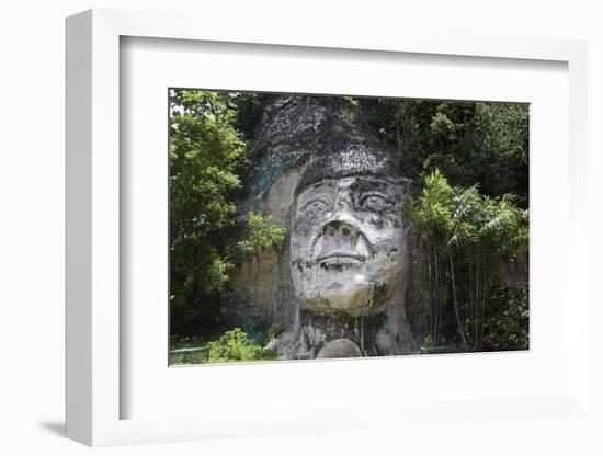 Taino Indian Sculpture, Isabela, Puerto Rico-George Oze-Framed Photographic Print