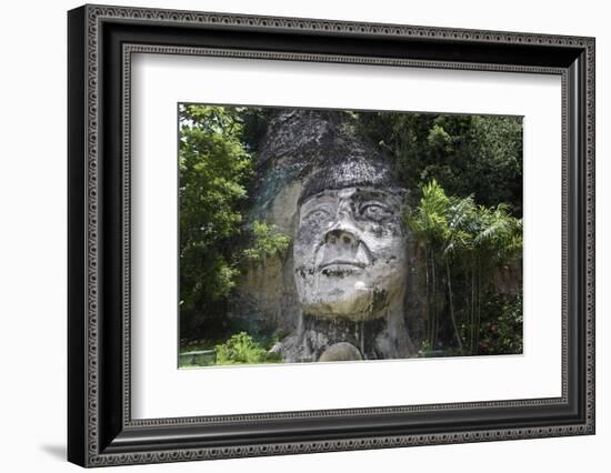 Taino Indian Sculpture, Isabela, Puerto Rico-George Oze-Framed Photographic Print