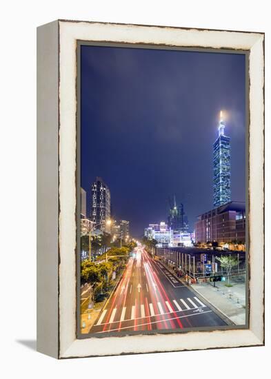 Taipei 101 Building, Taipei, Taiwan, Asia-Christian Kober-Framed Premier Image Canvas