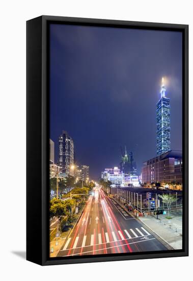 Taipei 101 Building, Taipei, Taiwan, Asia-Christian Kober-Framed Premier Image Canvas