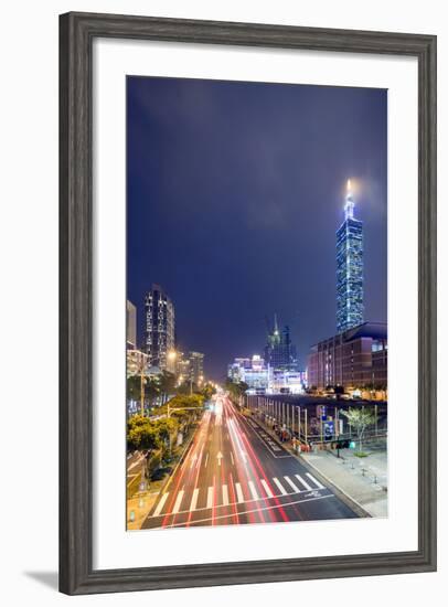 Taipei 101 Building, Taipei, Taiwan, Asia-Christian Kober-Framed Photographic Print