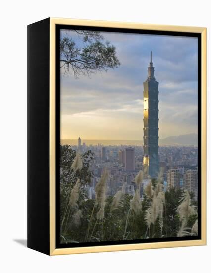 Taipei 101 Skyscraper, Taipei, Taiwan-Michele Falzone-Framed Premier Image Canvas