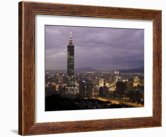 Taipei 101 Skyscraper, Taipei, Taiwan-Michele Falzone-Framed Photographic Print