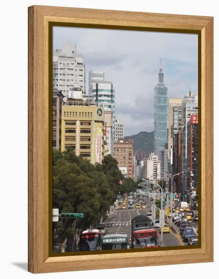 Taipei 101, Taipei, Taiwan, Asia-Ian Trower-Framed Premier Image Canvas