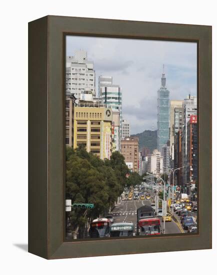 Taipei 101, Taipei, Taiwan, Asia-Ian Trower-Framed Premier Image Canvas