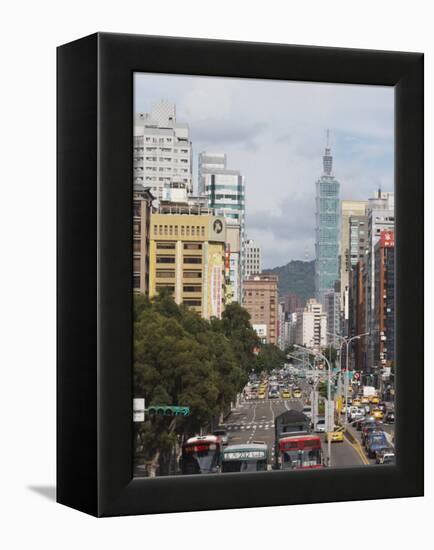 Taipei 101, Taipei, Taiwan, Asia-Ian Trower-Framed Premier Image Canvas