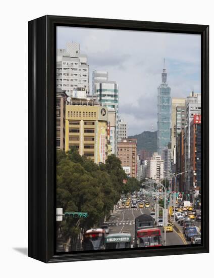 Taipei 101, Taipei, Taiwan, Asia-Ian Trower-Framed Premier Image Canvas