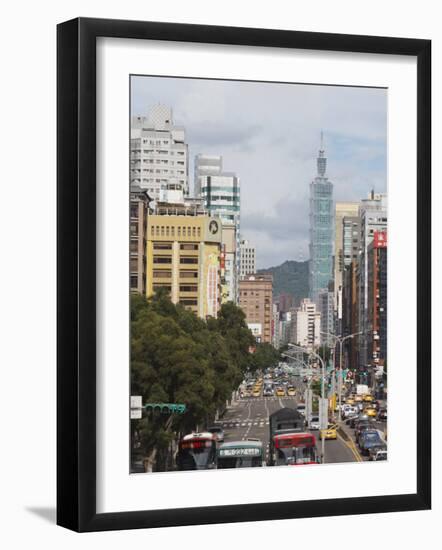 Taipei 101, Taipei, Taiwan, Asia-Ian Trower-Framed Photographic Print