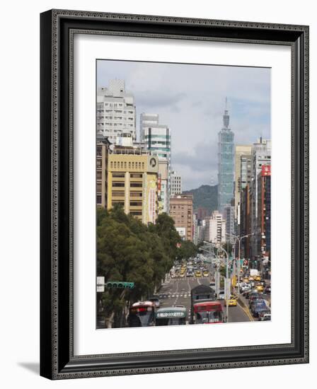 Taipei 101, Taipei, Taiwan, Asia-Ian Trower-Framed Photographic Print