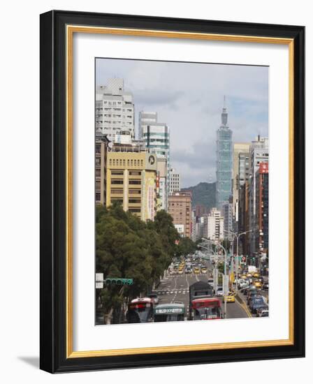 Taipei 101, Taipei, Taiwan, Asia-Ian Trower-Framed Photographic Print