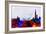 Taipei City Skyline-NaxArt-Framed Art Print