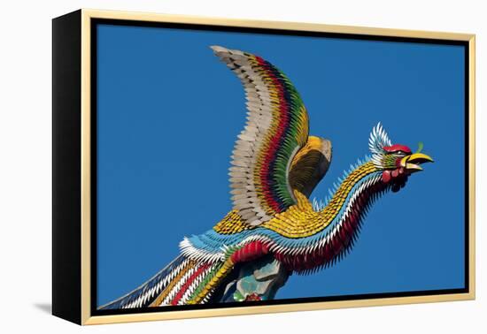 Taipei Colourful Bird Icon On Temple Longshan-Charles Bowman-Framed Premier Image Canvas