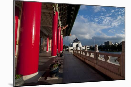 Taipei Red Pillars Chiang Kai Shek Memorial Hall-Charles Bowman-Mounted Photographic Print