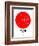 Taipei Red Subway Map-NaxArt-Framed Art Print