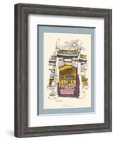 Taipei Taiwan - National Palace Museum - TWA (Trans World Airlines) Menu Cover-David Klein-Framed Art Print