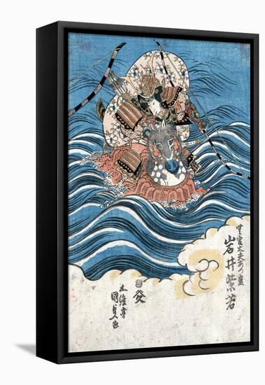 Taira Atsumori (1169-1184)-Toyokuni Utagawa-Framed Premier Image Canvas