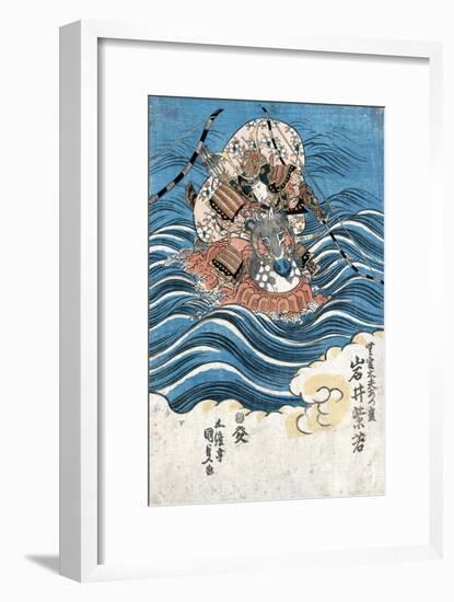 Taira Atsumori (1169-1184)-Toyokuni Utagawa-Framed Giclee Print