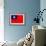 Taiwan Flag Design with Wood Patterning - Flags of the World Series-Philippe Hugonnard-Framed Art Print displayed on a wall