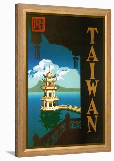 Taiwan: Sun Moon Lake, c.1950-null-Framed Premier Image Canvas