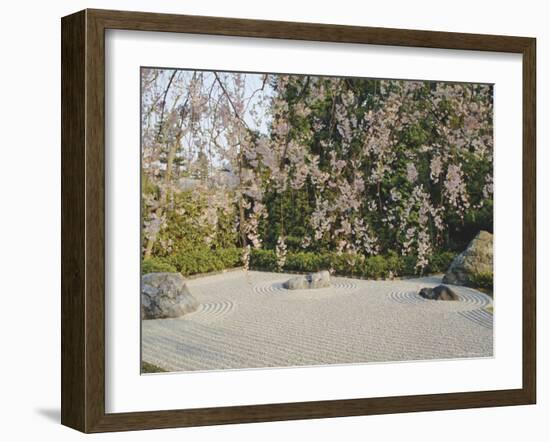 Taizo, Stone Garden in Temple, Kyoto, Japan, Asia-Michael Jenner-Framed Photographic Print