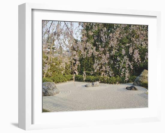 Taizo, Stone Garden in Temple, Kyoto, Japan, Asia-Michael Jenner-Framed Photographic Print